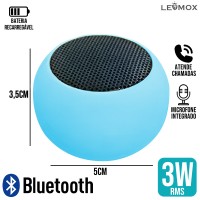 Mini Caixa de Som Bluetooth LES-888 Lehmox - Azul